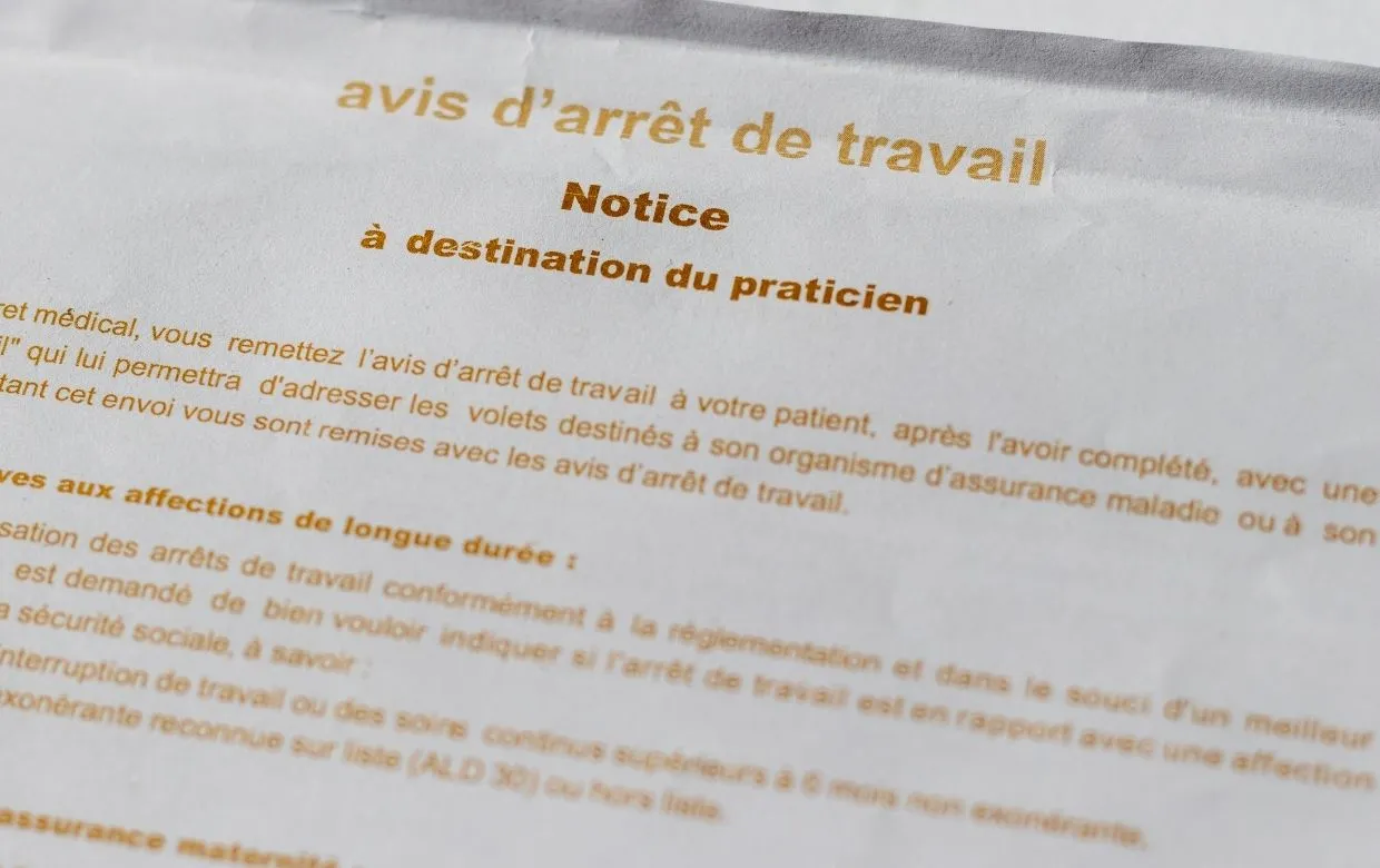 declarer arret travail